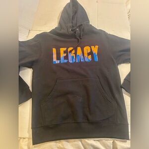 Legacy NY Skyline New York Knicks Mets Unisex S Hoodie Sweatshirt Blue Orange